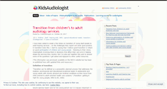 Desktop Screenshot of kidsaudiologist.info