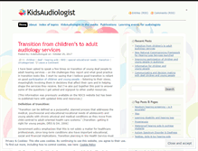 Tablet Screenshot of kidsaudiologist.info